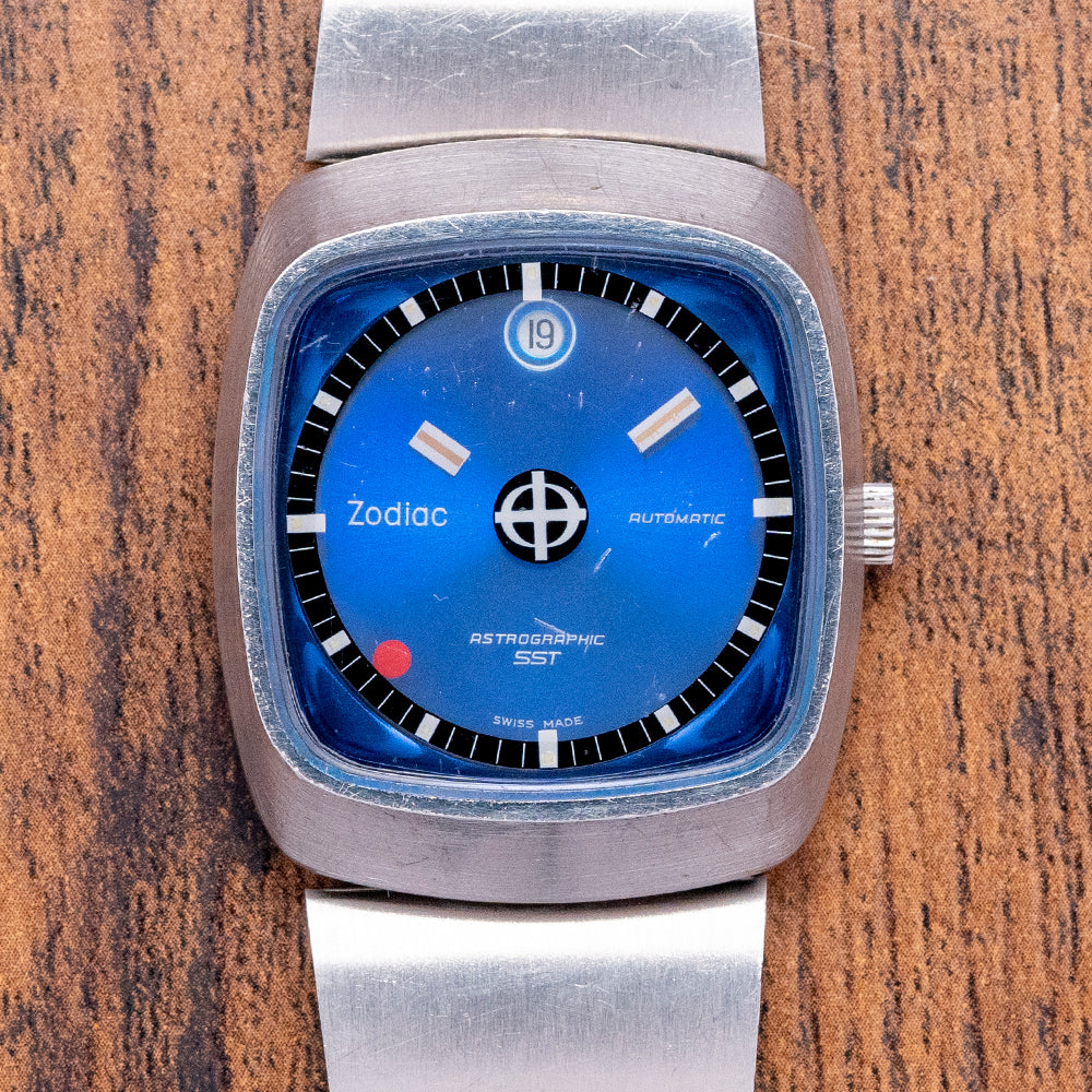 Zodiac Astrographic SST 882-963 Stainless steel Blue 1970 United