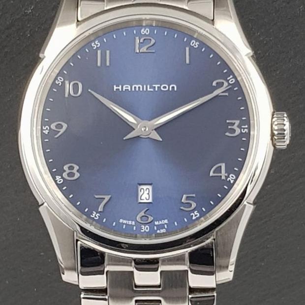 Hamilton Jazzmaster Thinline H385111 Stainless steel Blue Italy