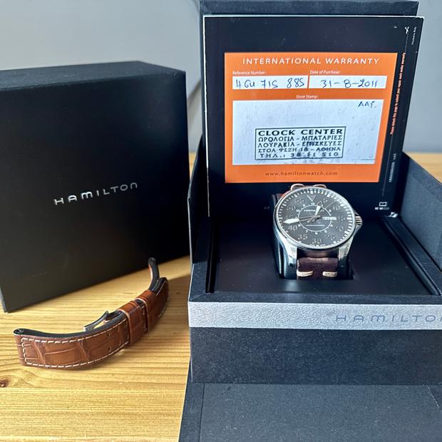 Hamilton Khaki Pilot H647150 Stainless steel Gray 2011 Greece 