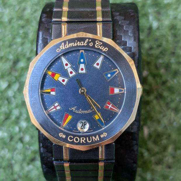 V*N様 CORUMコルム アドミラルズカップ 99.810.31V-52 45 Corum Admiral's Cup 89.810.31V52 Stainless steel Blue Italy