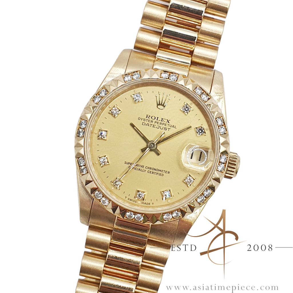 Rolex Datejust 68258 18k yellow gold Champagne 1993 | Dealer