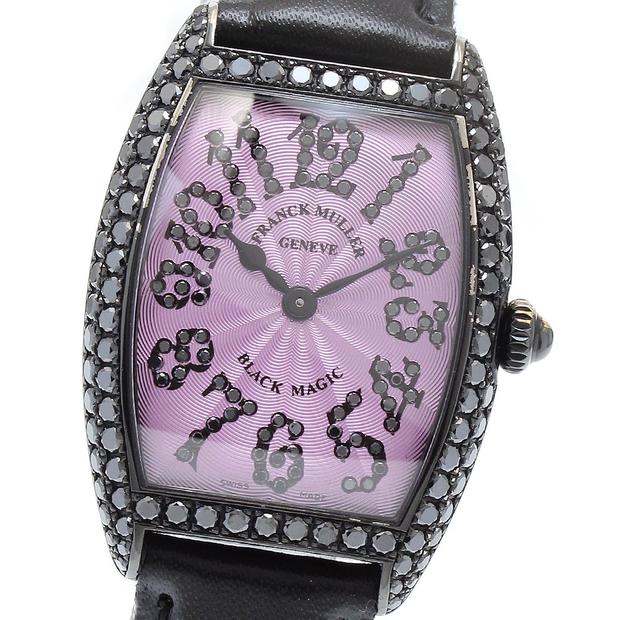Franck Muller Cintrée Curvex 1752 QZ D White gold Pink Japan