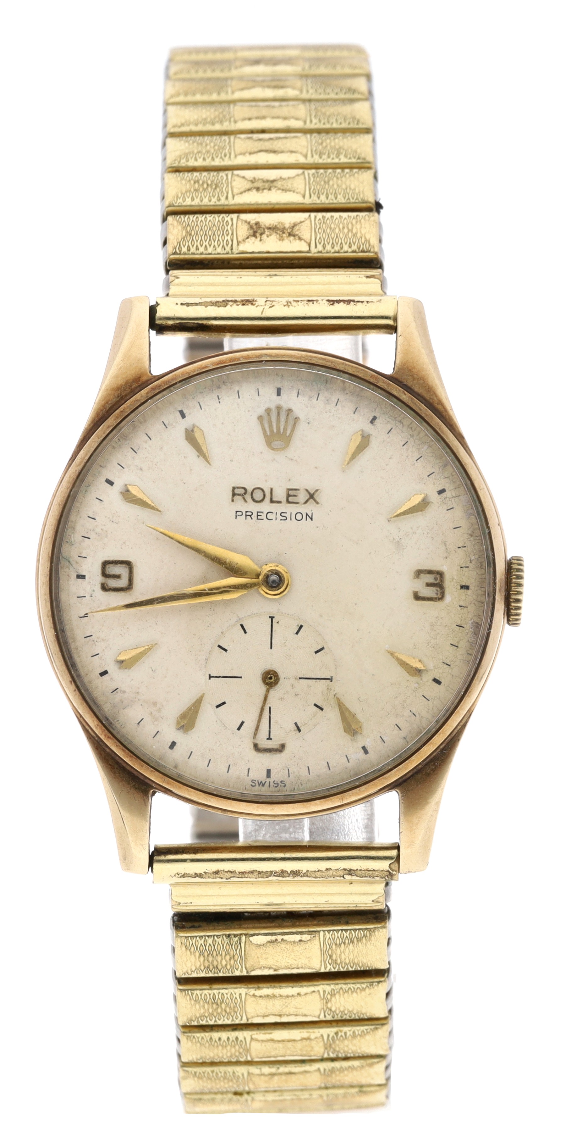 ジャンク品　ROLEX   PRECISION Rolex Precision 18ct 1958 36mm, Oversize | Vintage Gold Watches