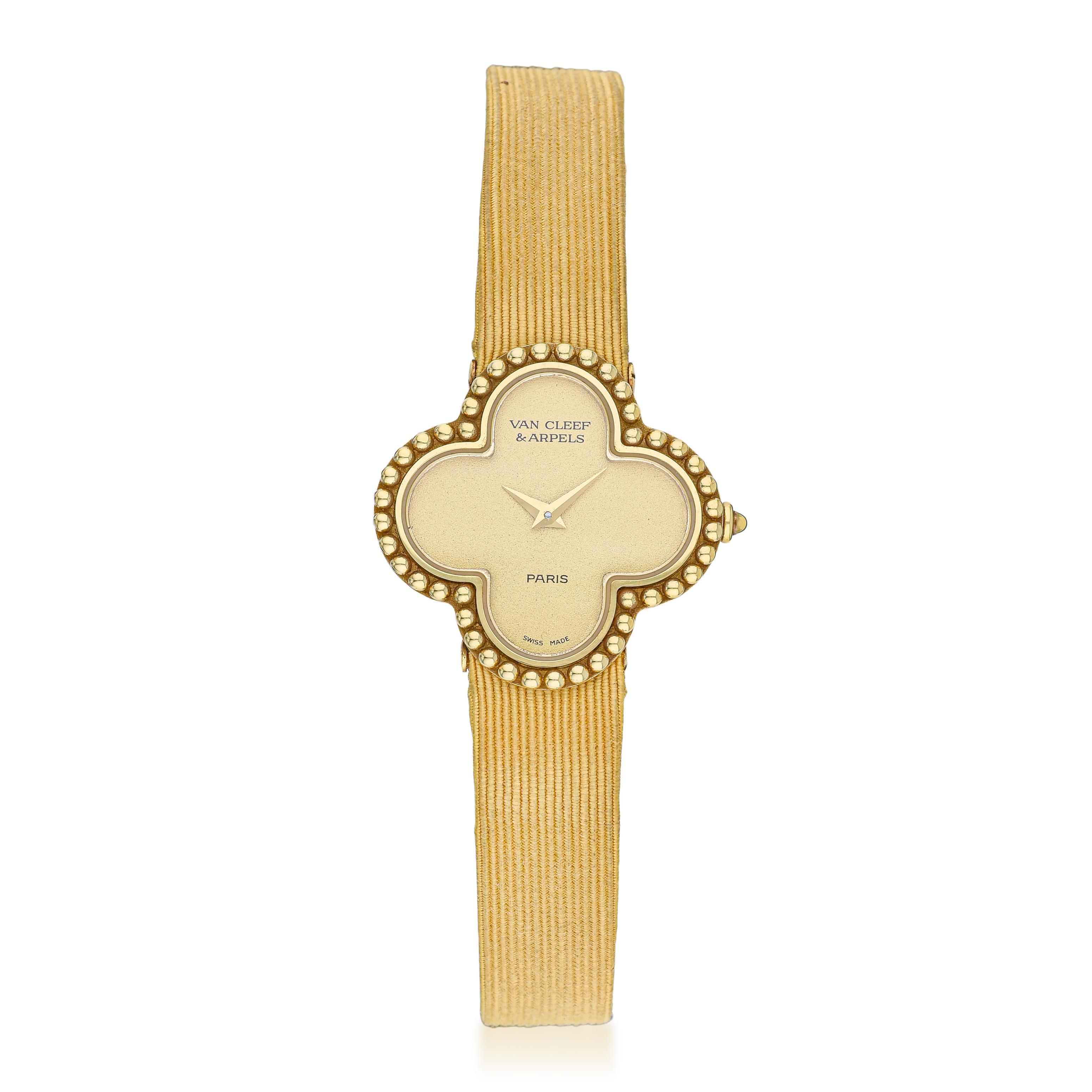ヴァンクリーフ&amp;アーペル アルハンブラ YG/D 136374/VCARF52800 YG クォーツ Van Cleef & Arpels - ヴァンクリーフ&アーペル アルハンブラ YG/D