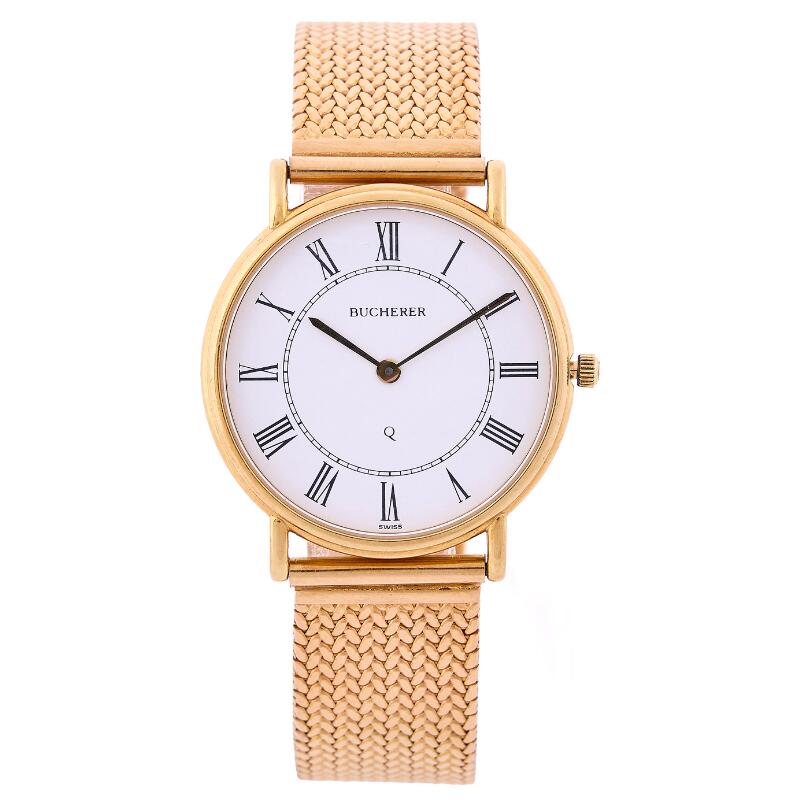 Bucherer 255110 18k yellow gold 2000 Denmark | Wristwatches | Lot