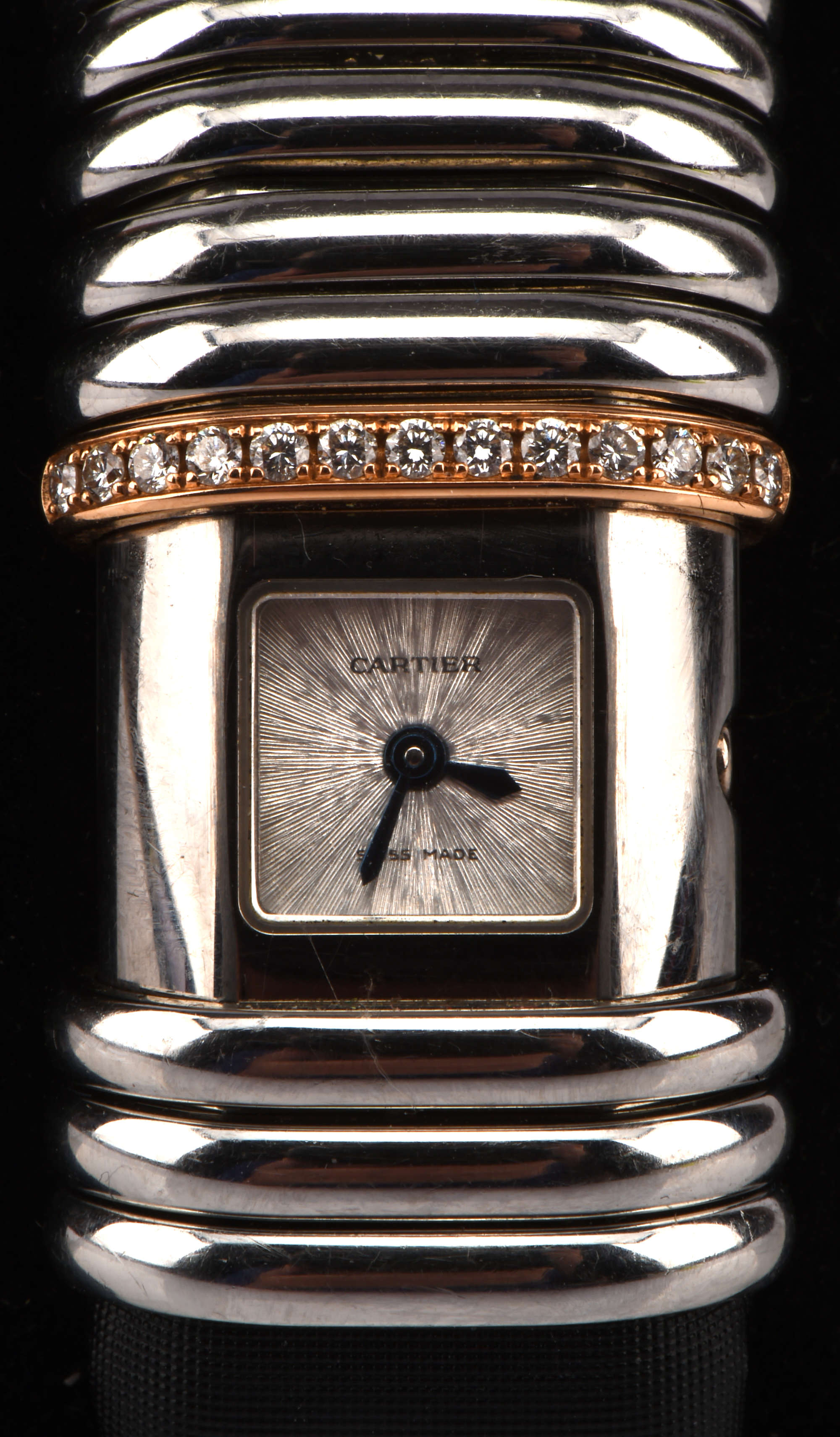 Cartier Déclaration 2611 Rose gold and Titanium and Diamond Silver
