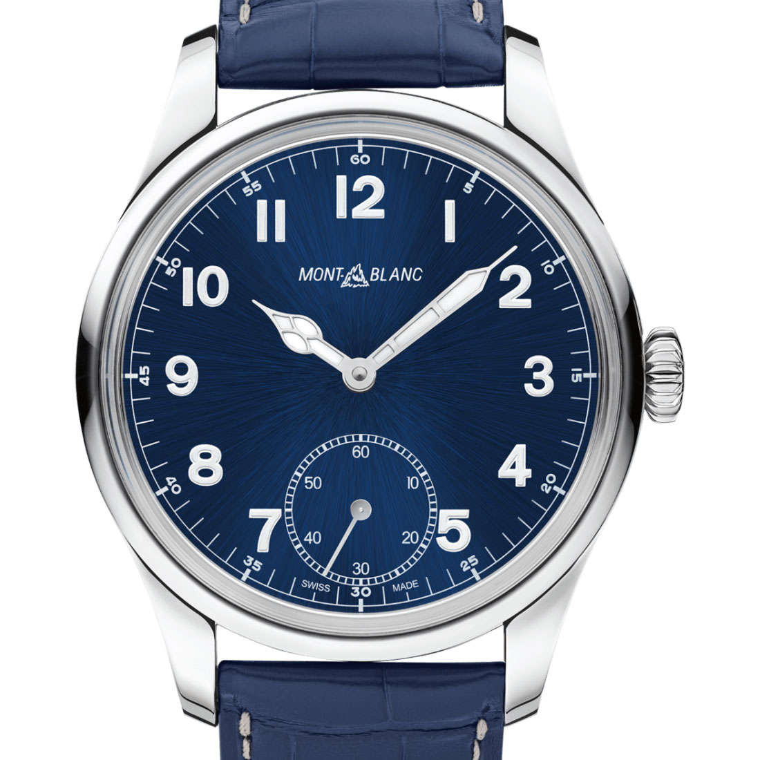 Montblanc 1858 113702 Stainless steel Blue Japan | Dealer | EveryWatch