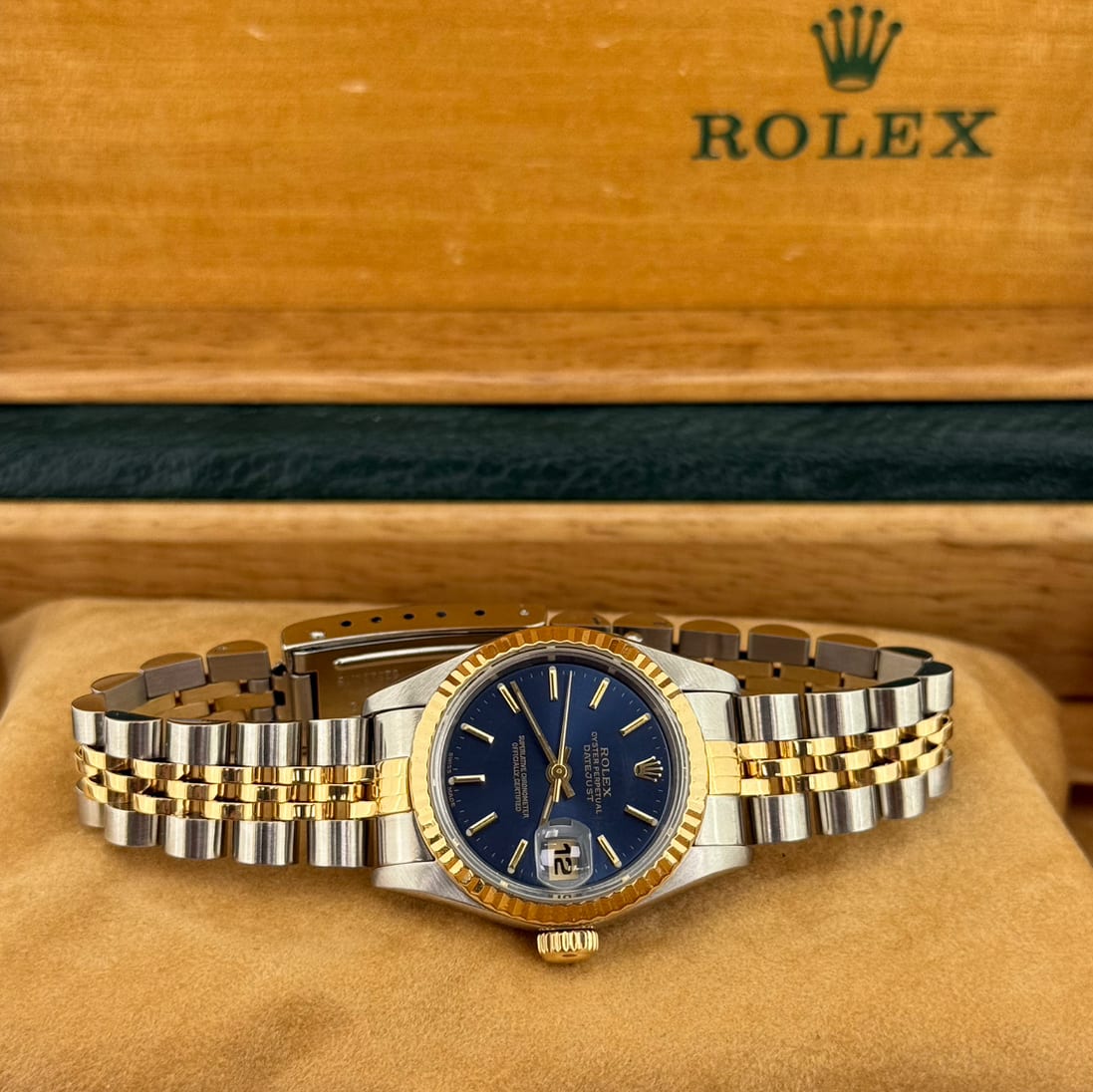 ロレックス ROLEX デイトジャスト 腕時計 10Pダイヤ YG×SSコンビ