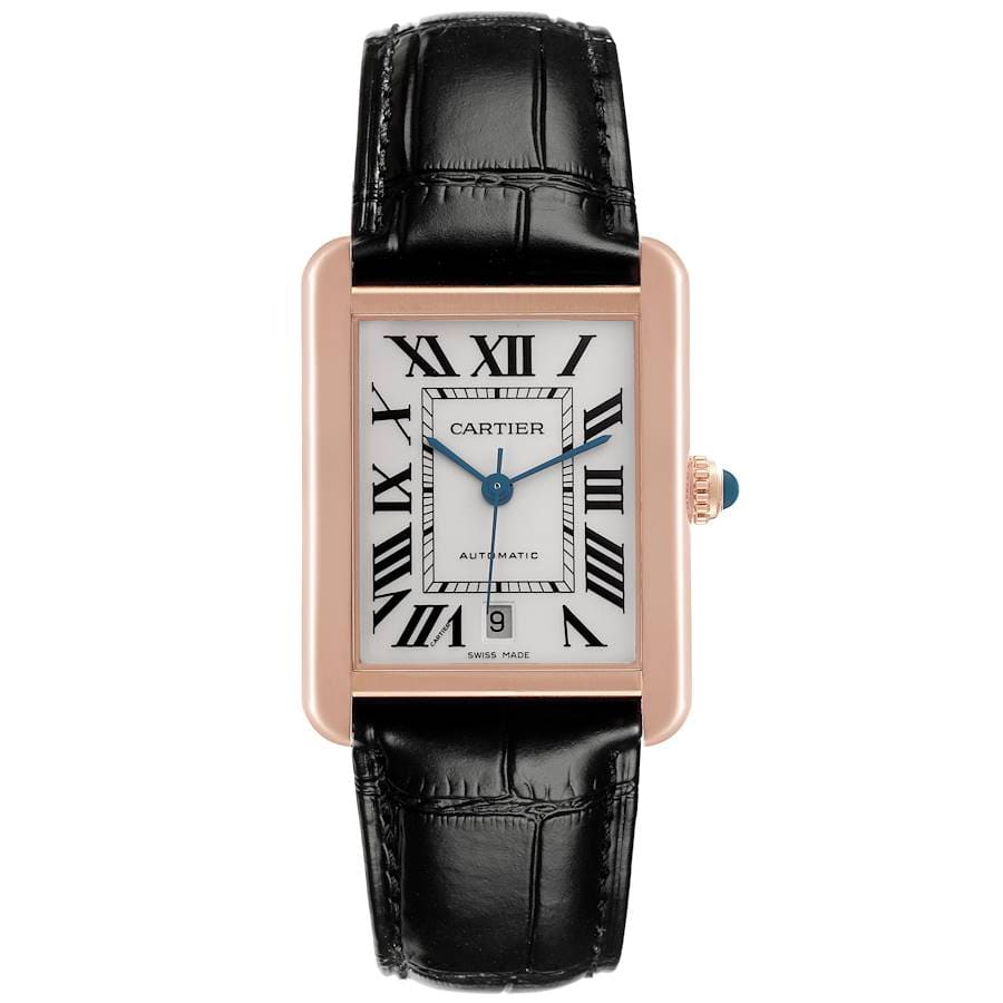 Cartier Tank Solo W5200026 Rose gold and Stainless steel Silver