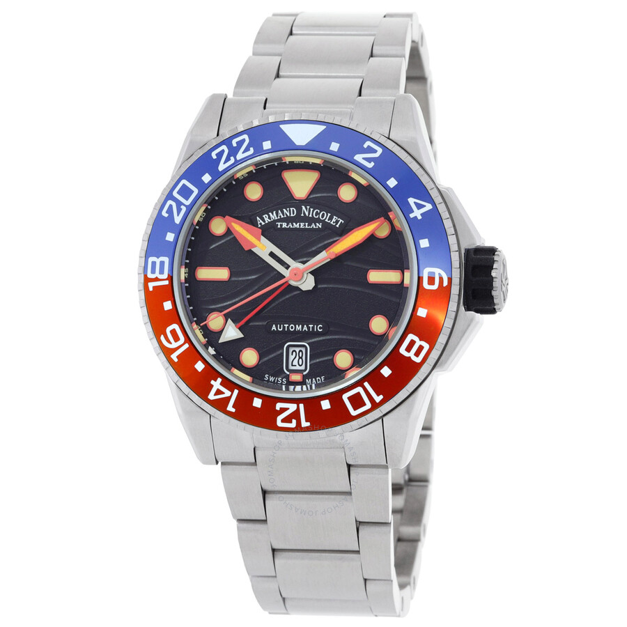 Armand Nicolet JSH GMT Automatic A487RGU-TF-GG2710U Stainless