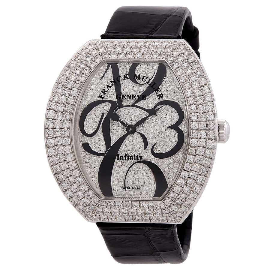 Franck Muller Infinity 3540 QZ A D3 CD OG 18k white gold Paved