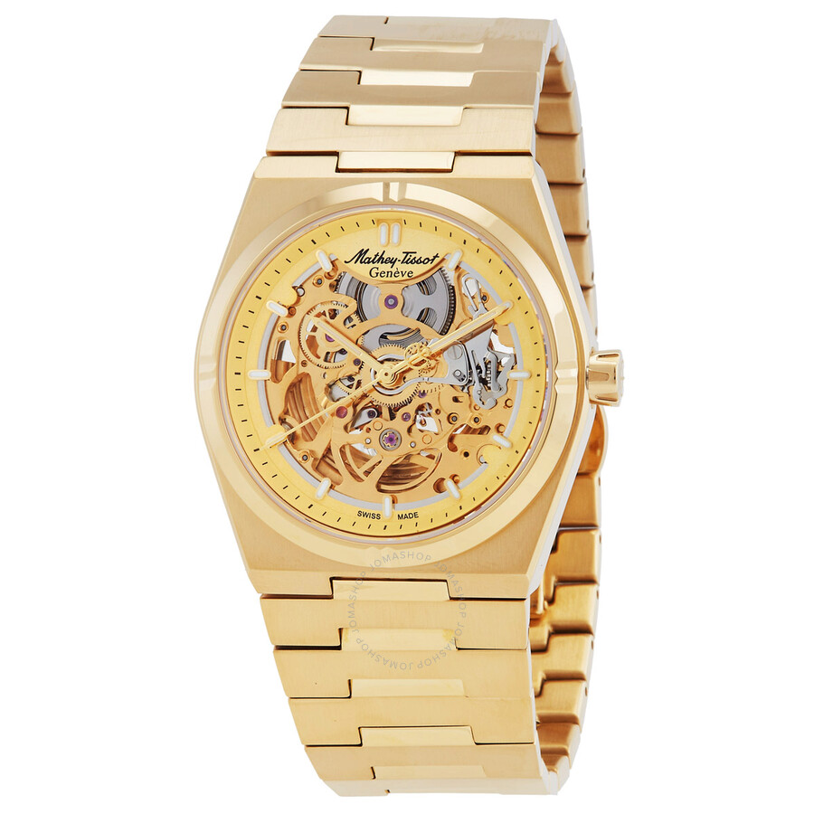 Mathey-Tissot Zeus Skeleton H118CFPDI Stainless steel Champagne
