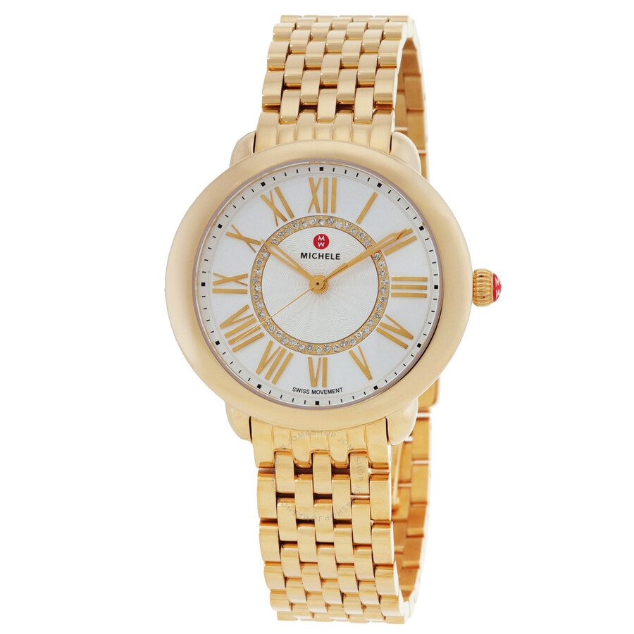 Michele Caber Atlas Diamond Bezel Ladies Watch Michele Caber Atlas Diamond Bezel MWW16A000048 Stainless  main image 4