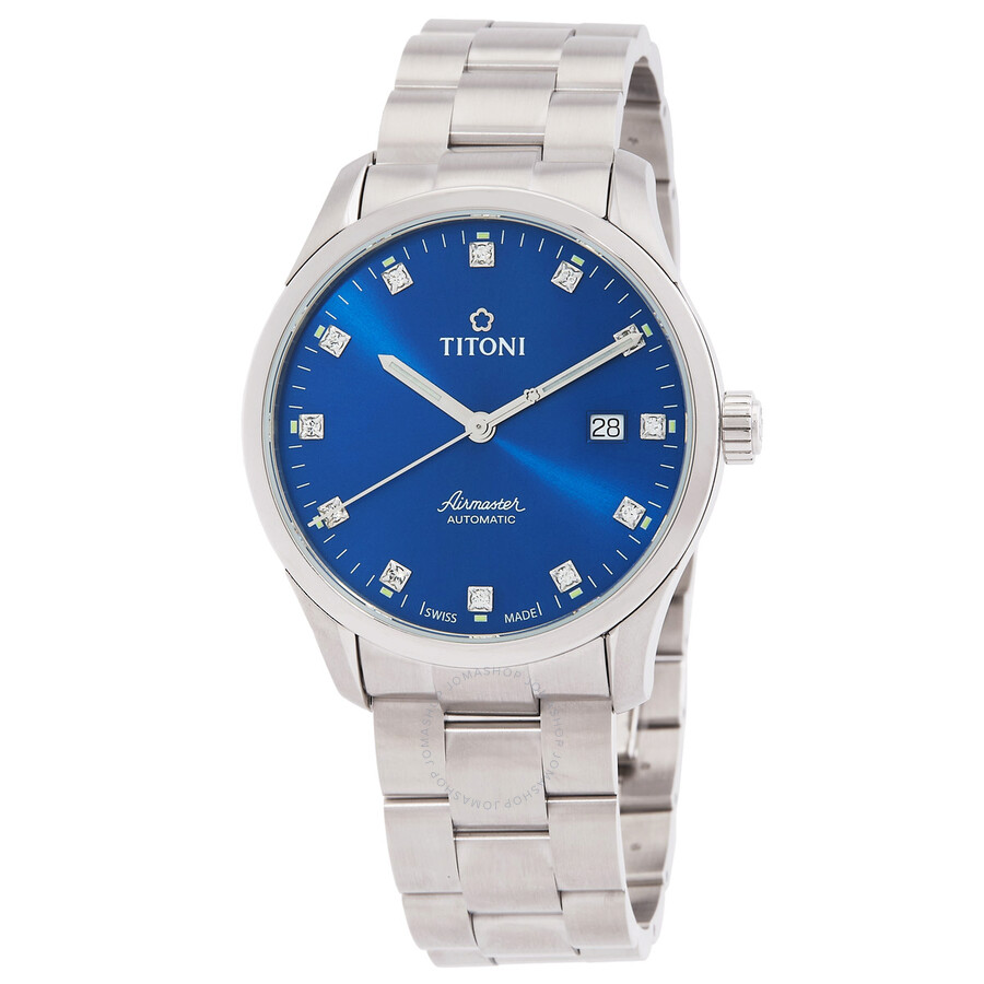 Titoni Airmaster 83743 S-656 Stainless steel Blue United States