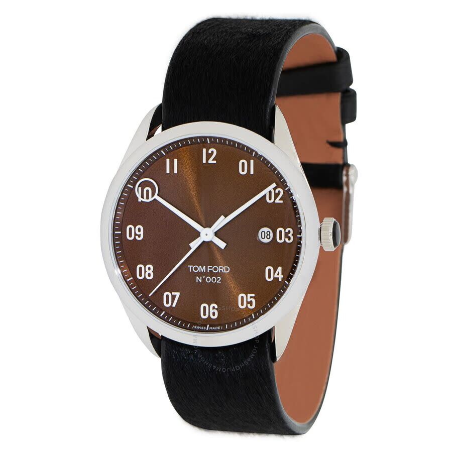 Tom Ford 002 TF0120175083 BLA Stainless steel Brown United States