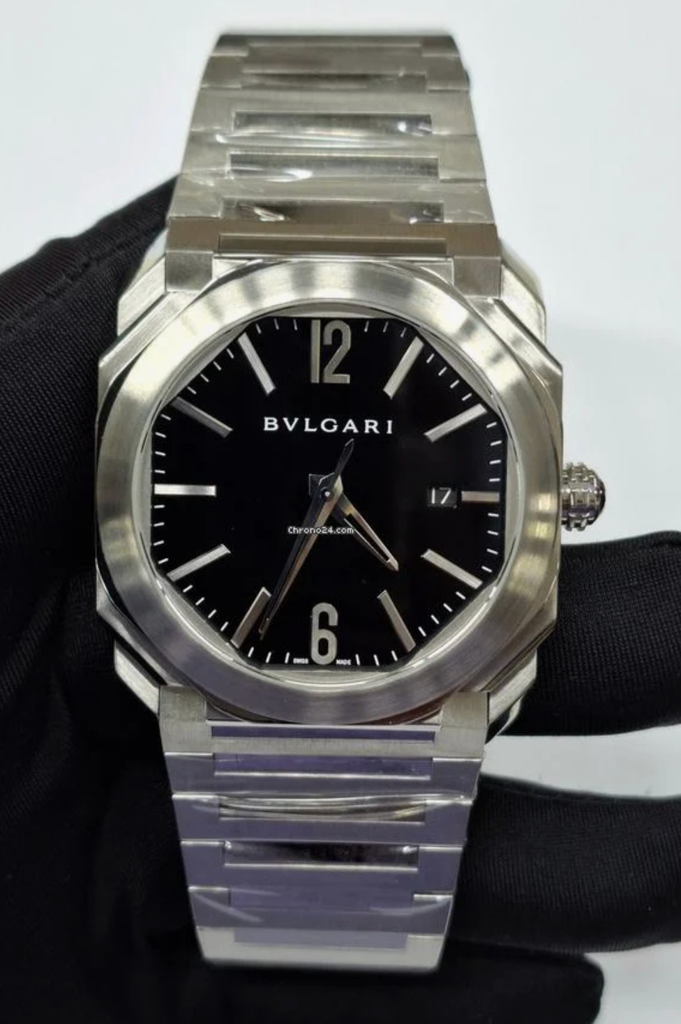 BVLGARI Octo 102031 BGO41BSSD Stainless steel Black | Dealer