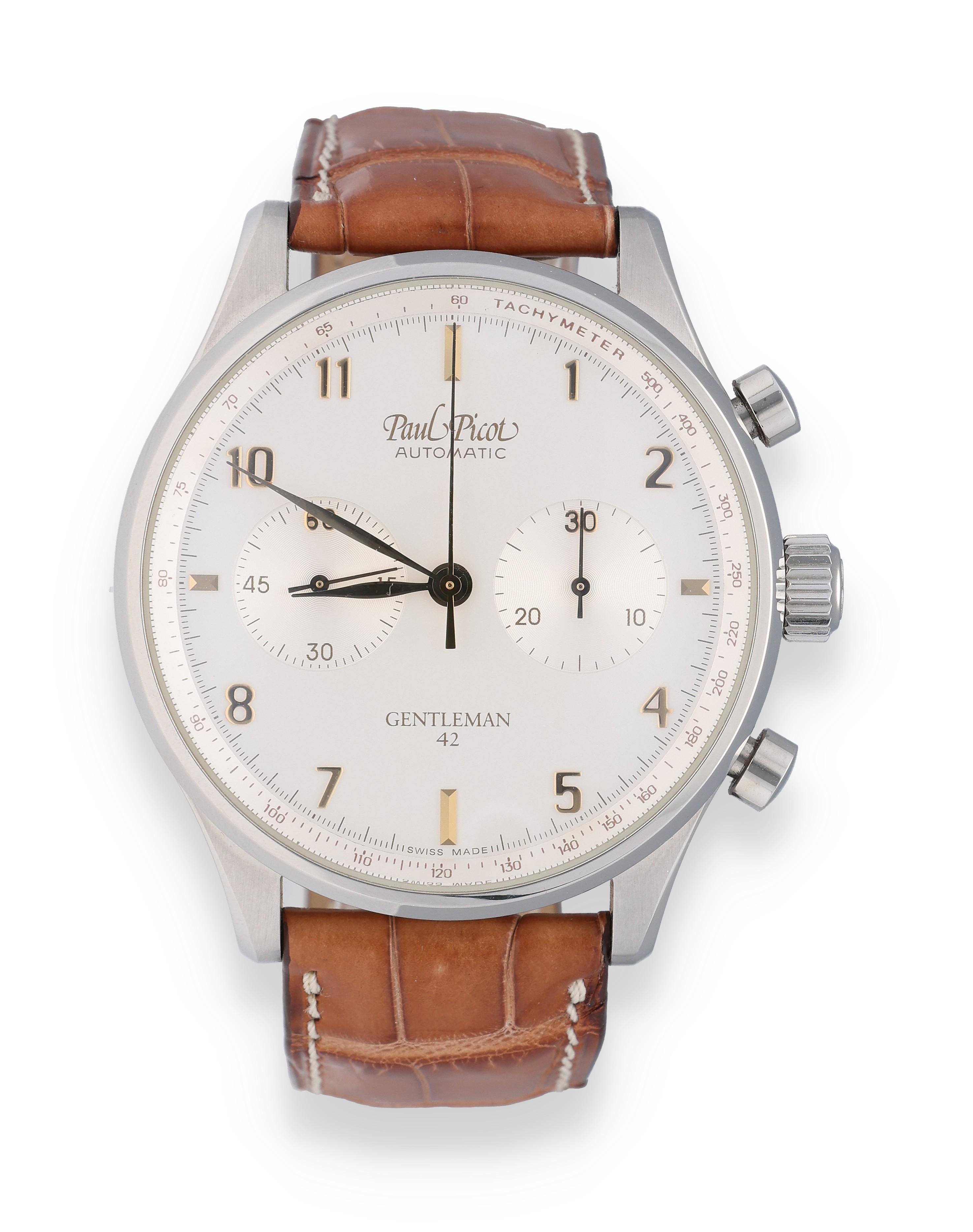 Paul Picot 4888 Stainless steel White 1980 Italy Dealer EveryWatch