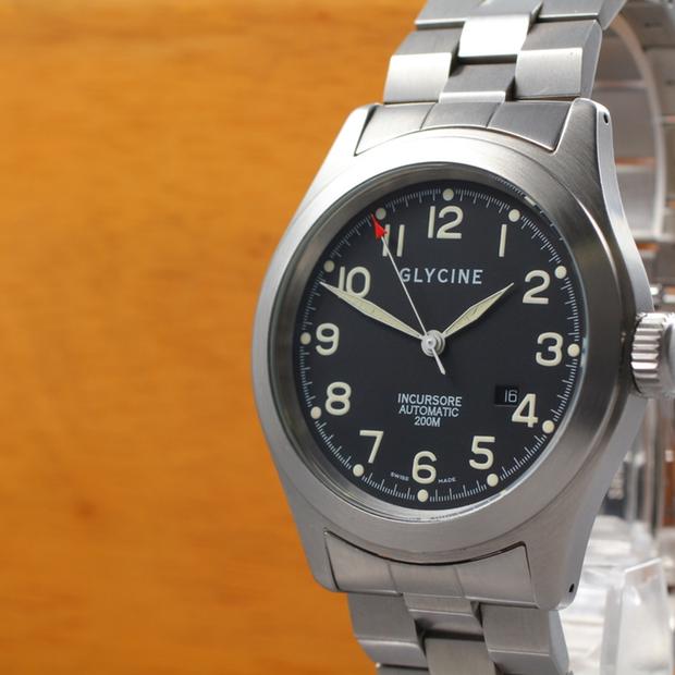 Glycine Incursore 3806 Stainless steel Black Japan | Dealer