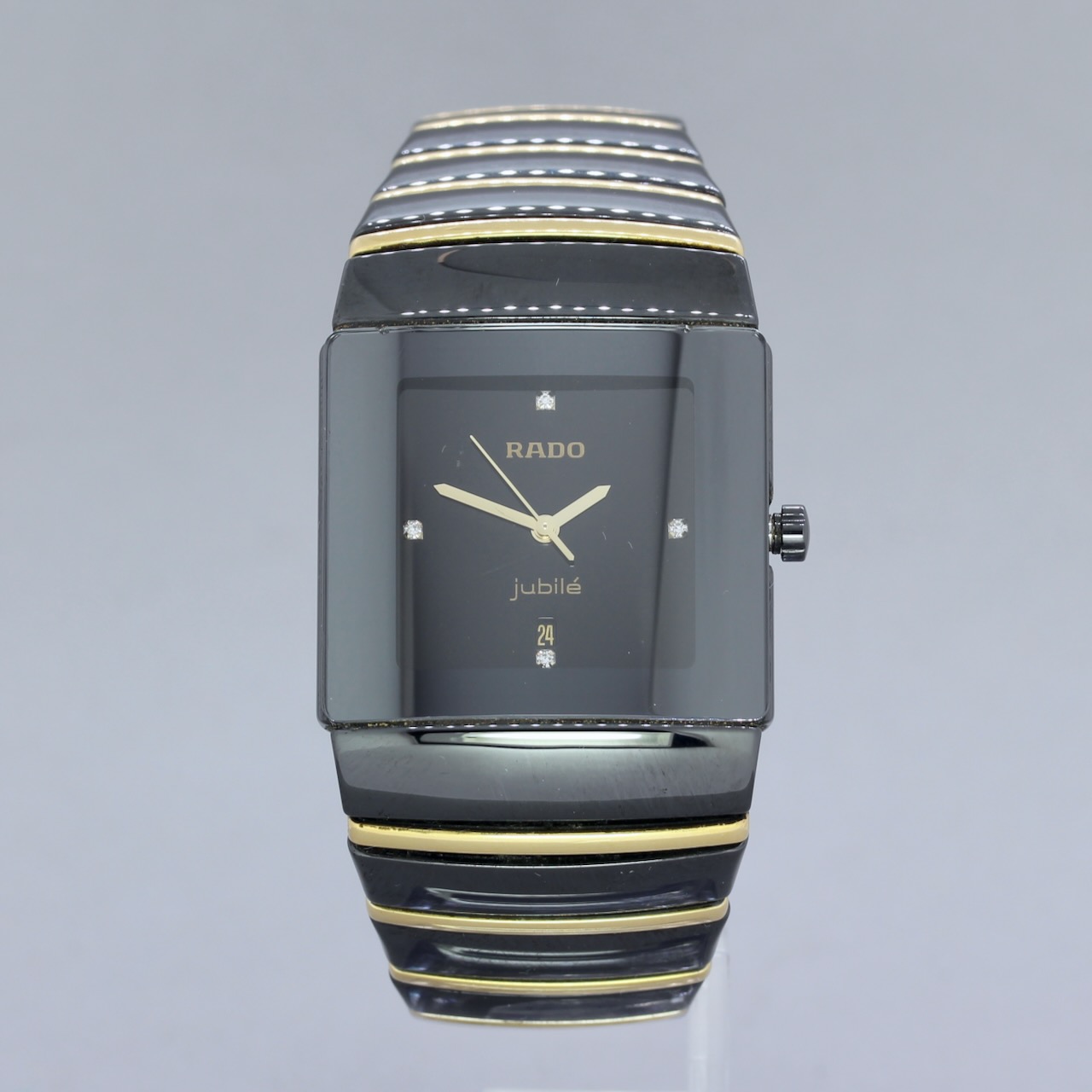 Rado Jubilé DiaStar 152.0335.3. Ceramic and 18k yellow gold Black