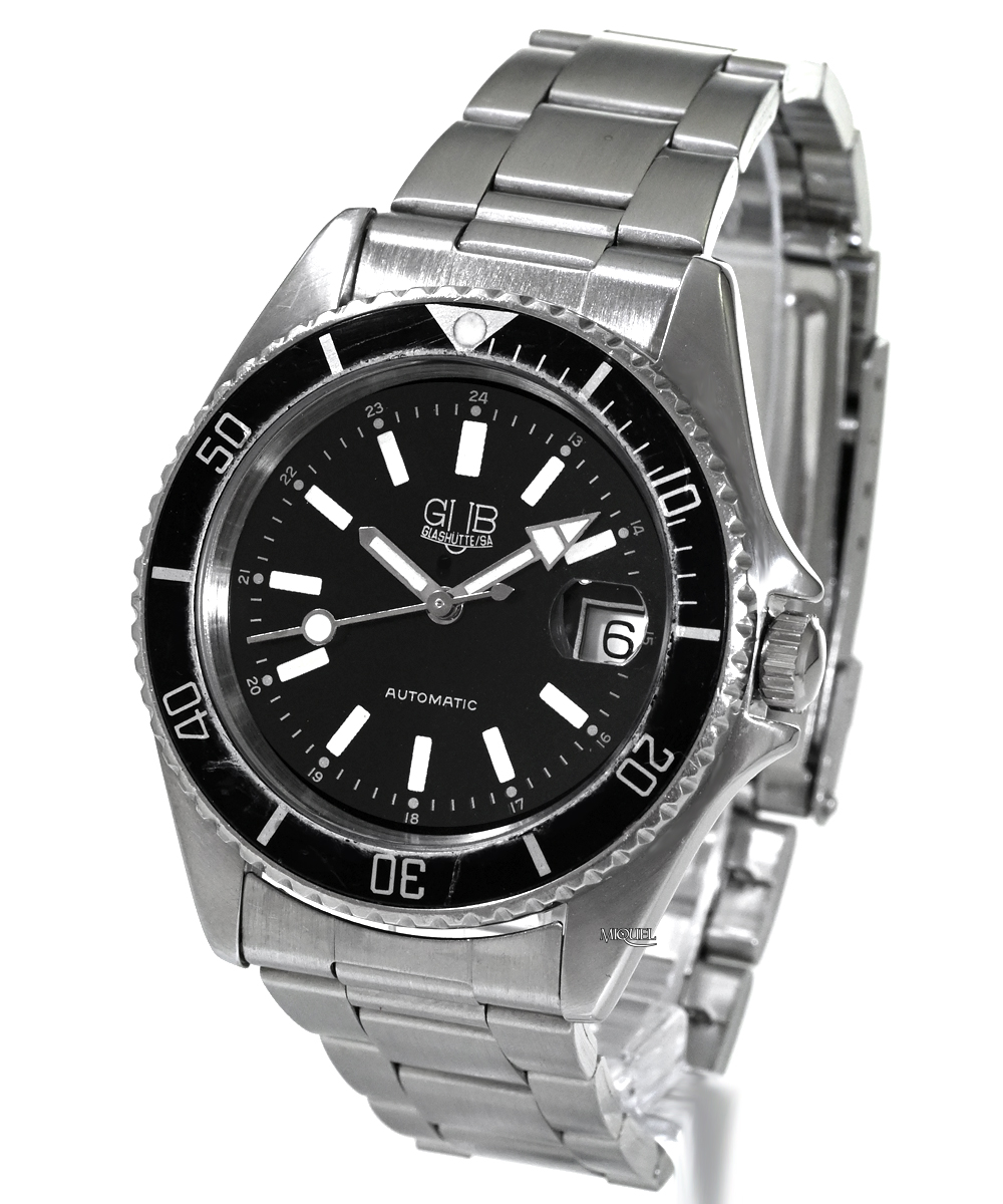 Glashütte GUB Glashütte Vintage Stainless steel Black Dealer