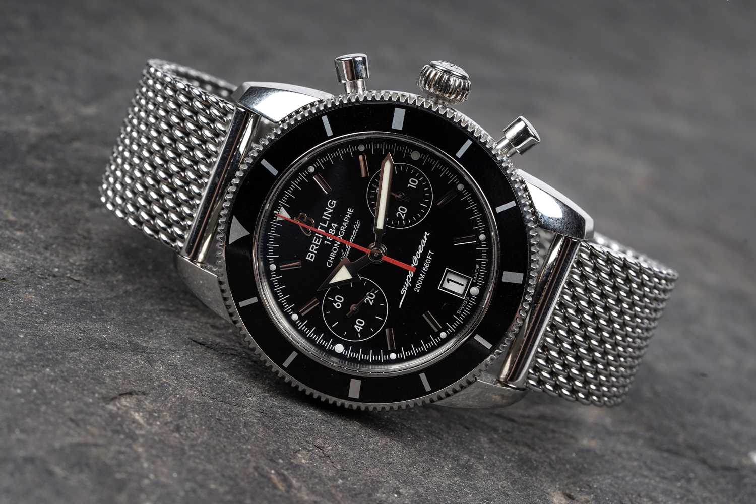 Breitling Superocean Heritage A13313121B1S1 Stainless steel Black