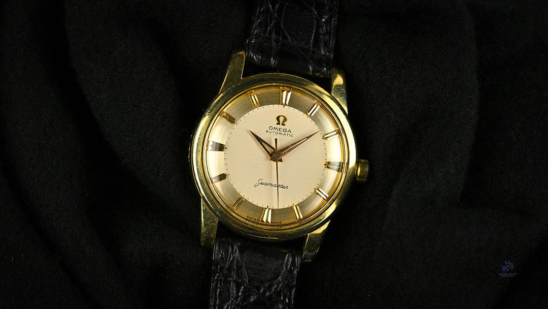 値下げ！Omega Seamaster ゴールド文字盤 ビンテージ OMEGA Seamaster Ref.2849 18K Yellow Gold – TIMEANAGRAM