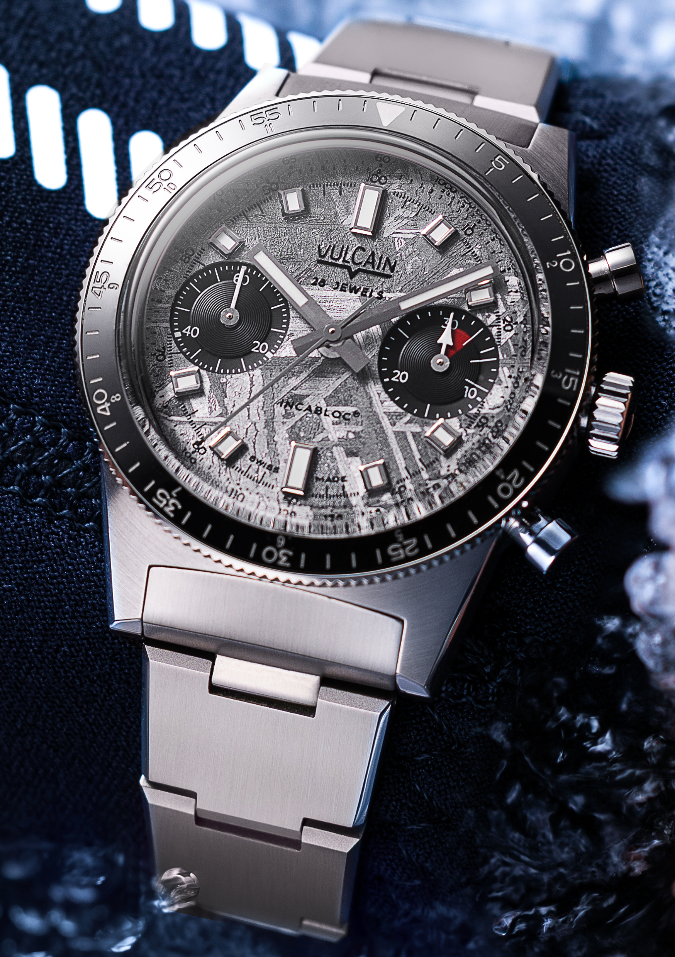 Vulcain Skindiver Chronograph Meteorite 590176T17 Stainless steel