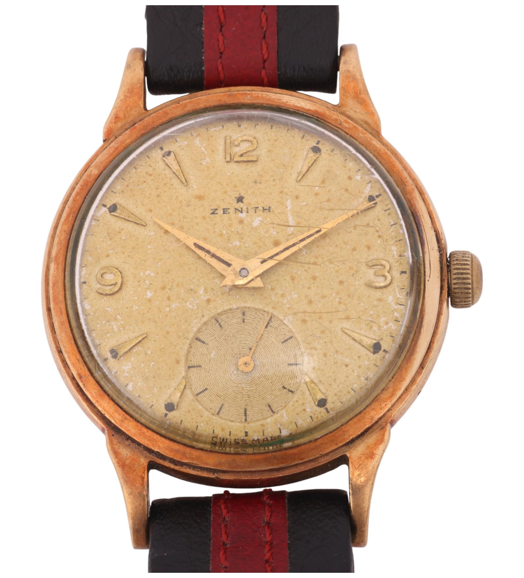 Yellow Gold Zenith Stellina Vintage Zenith Stellina 108A547 Yellow