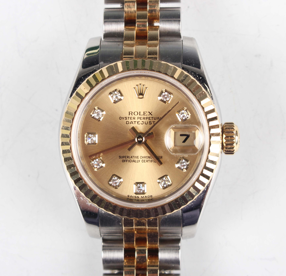 ちゃたろう　1205 Rolex Datejust 126233 Yellow gold and Stainless steel White