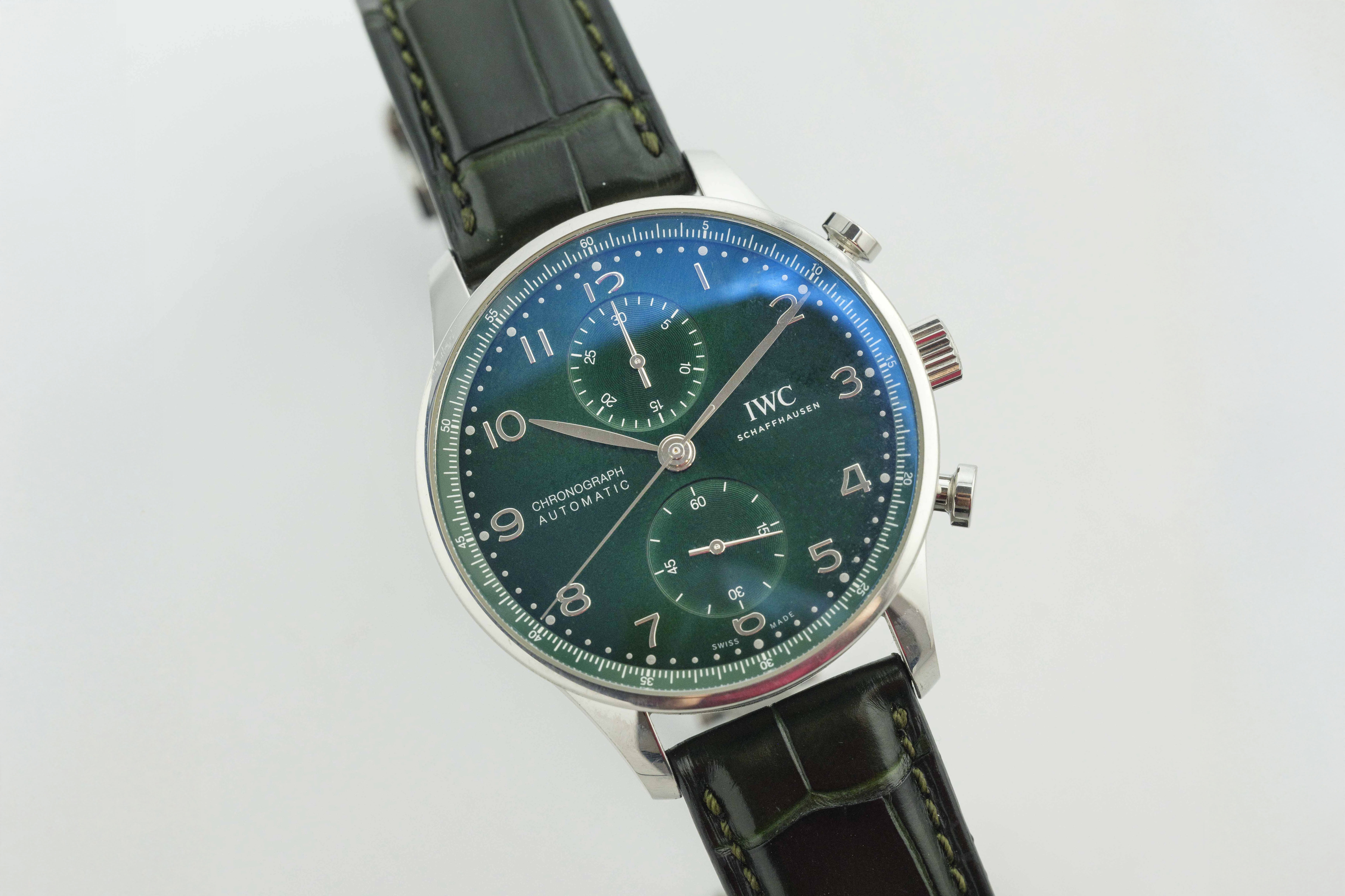 IWC Portugieser 545404 Stainless steel Black 2012 JEWELRY