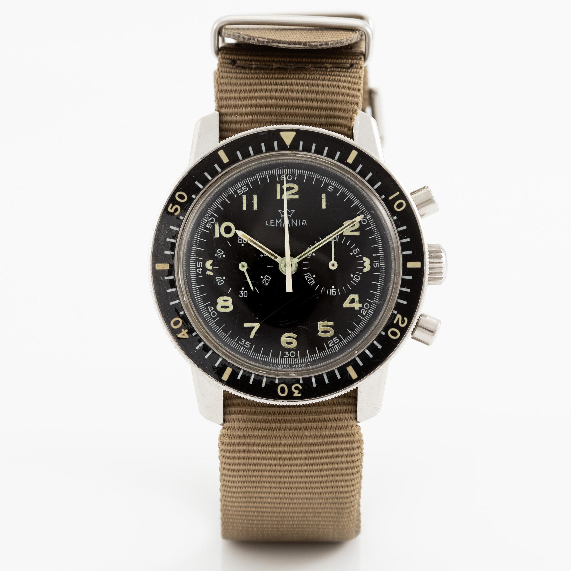 Lemania 818 Stainless steel 1976 Fine, Rare Collectable