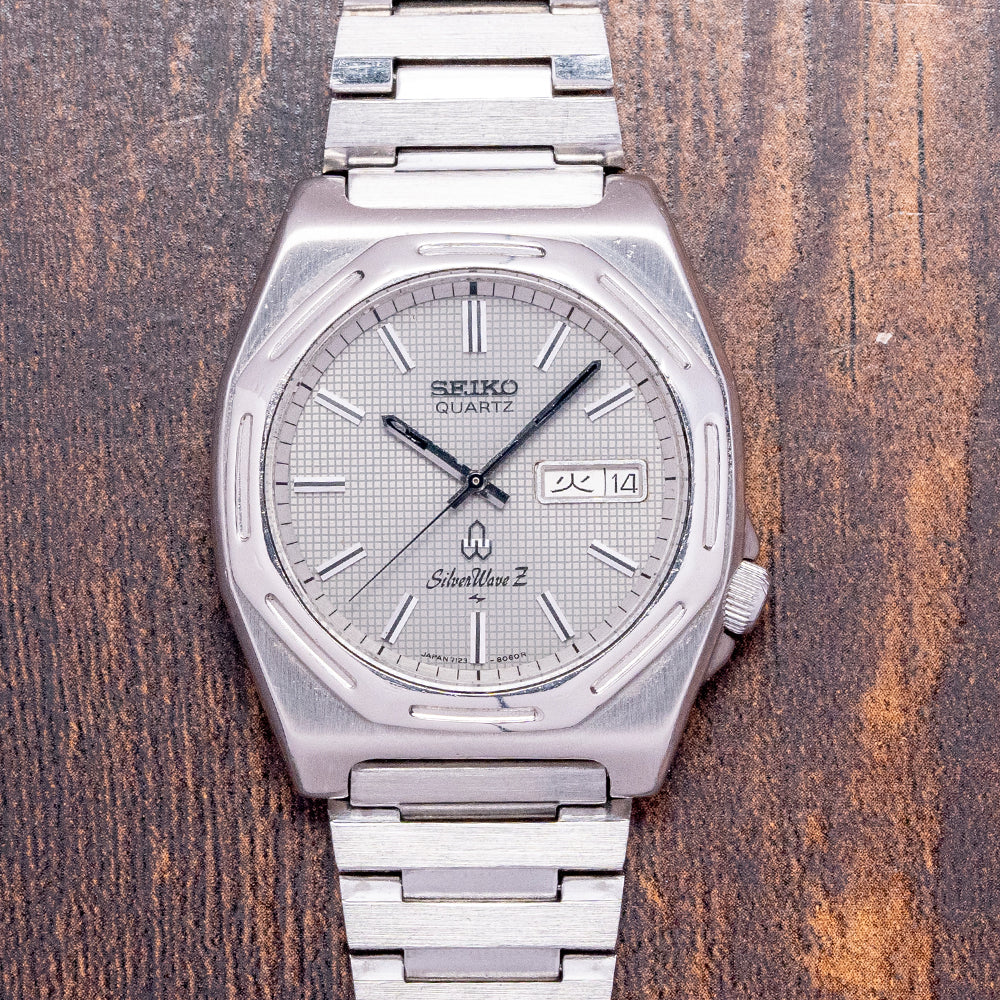 その他 SEIKO QUARTZ Silver Wave Vintage Seiko Silverwave White 90s Ultra Rare - Etsy
