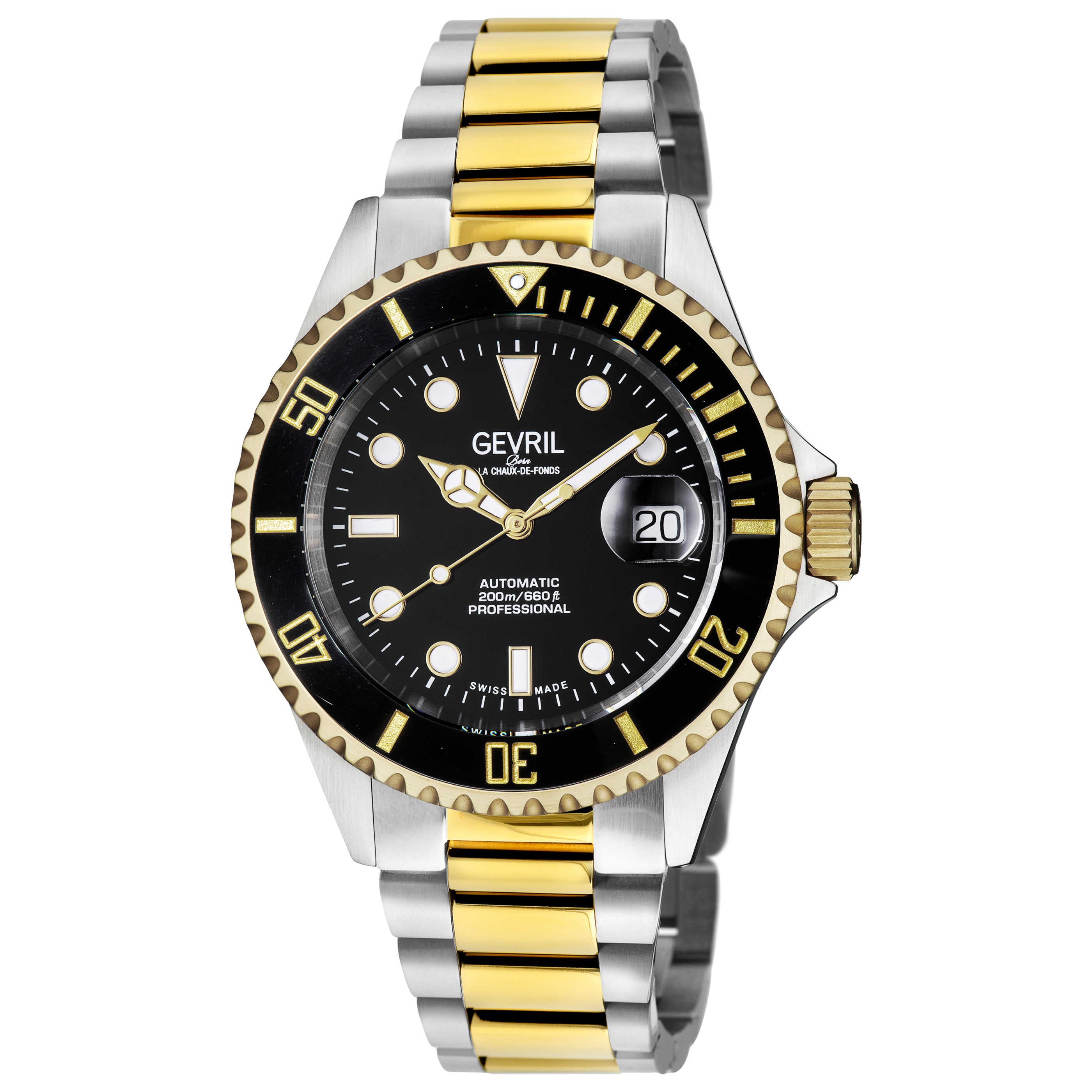 Gevril Wall Street 4855A Stainless steel Black | Dealer | EveryWatch