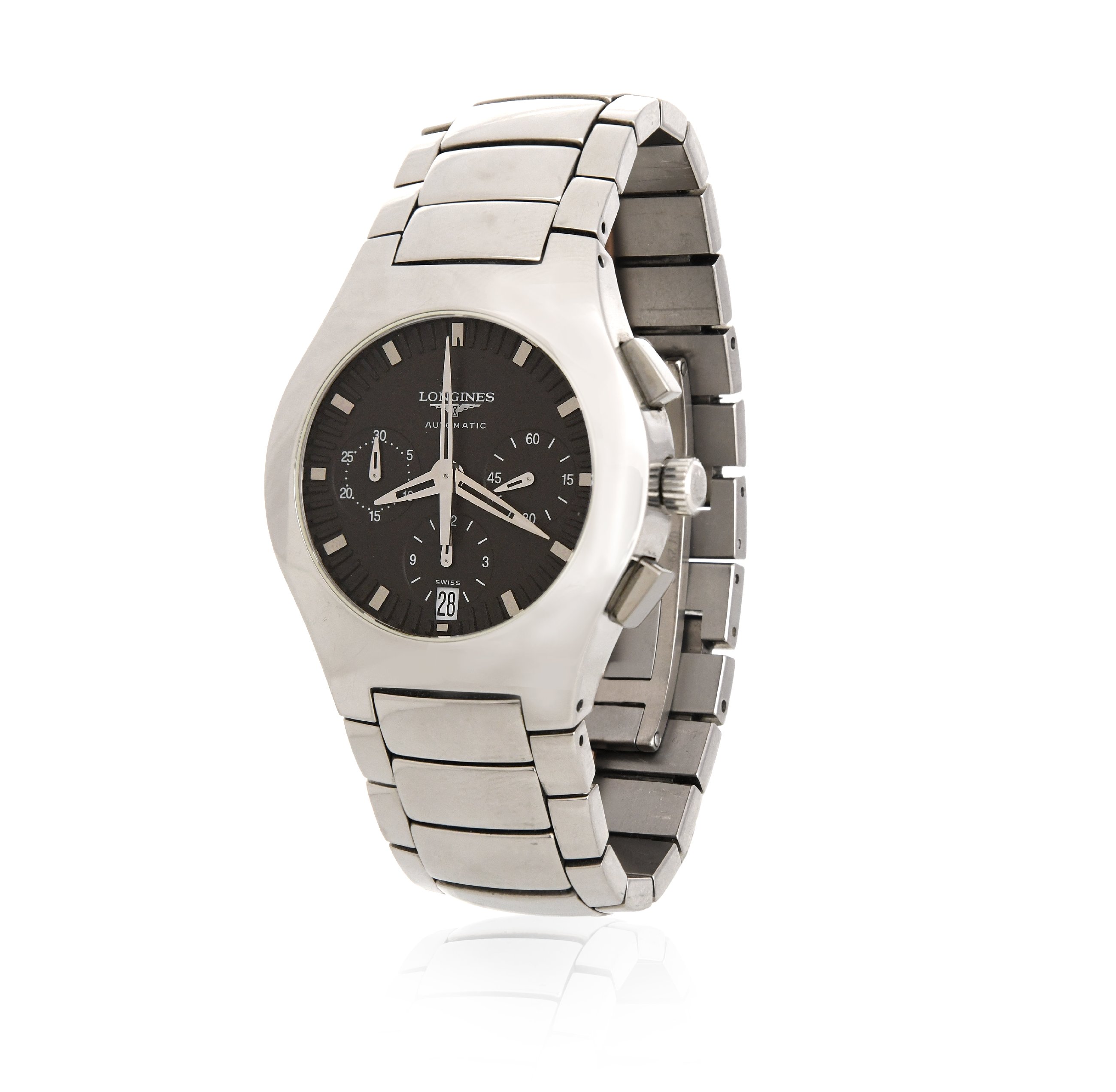 Longines Oposition L3.617.4 Stainless steel Black | Dealer