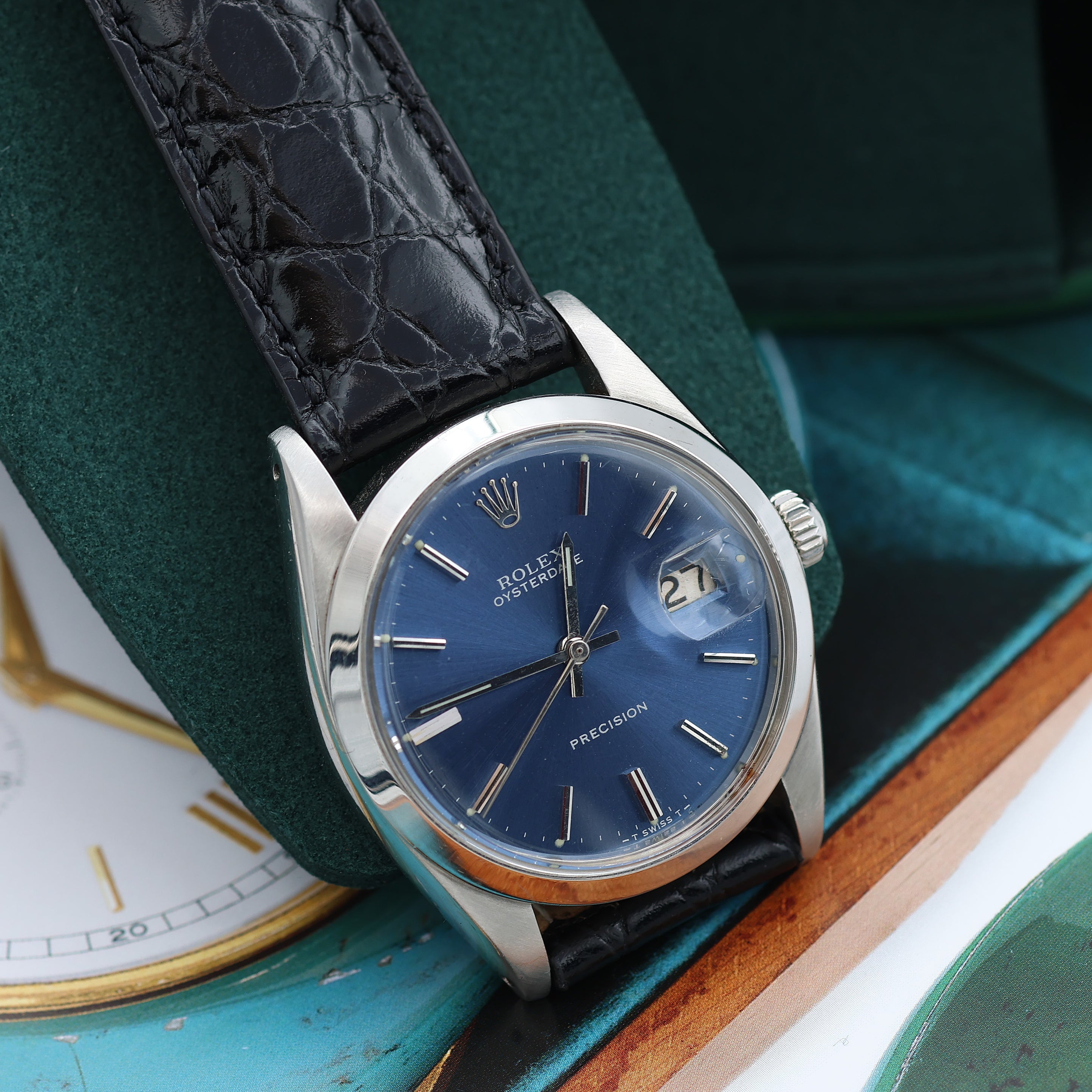 Rolex Oysterdate Precision 6694 Stainless steel Blue 1981 Italy