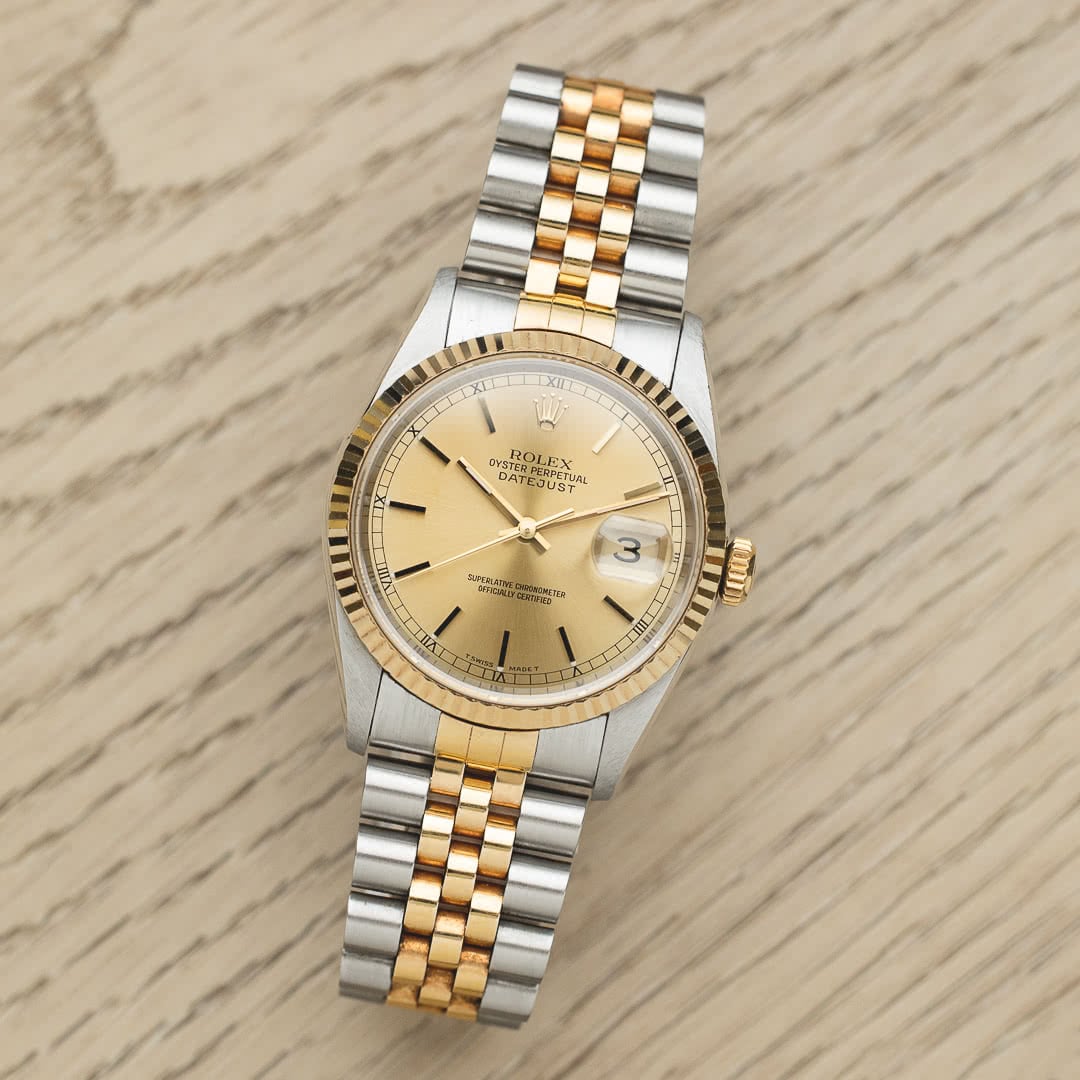 Rolex Datejust 16233 Stainless steel Champagne 1996 Switzerland