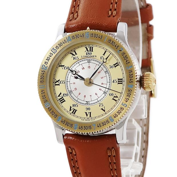 Longines Lindbergh Hour Angle 628.5229 Stainless steel Golden