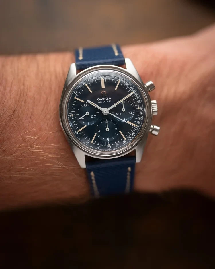 Omega De Ville 145.018 Stainless steel Blue 1969 United States