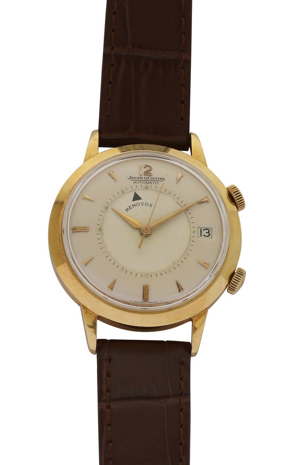 Jaeger-LeCoultre Memovox 18k gold 1950 Israel Antiques, Jewelry
