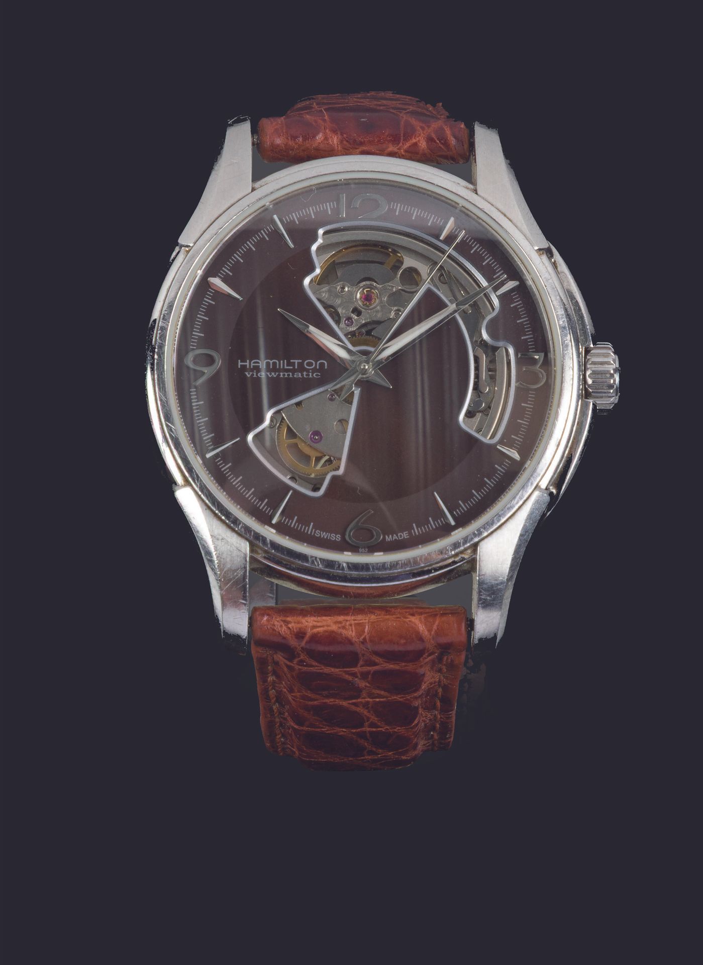 Hamilton Jazzmaster Open Heart H325650 Stainless steel Black Japan