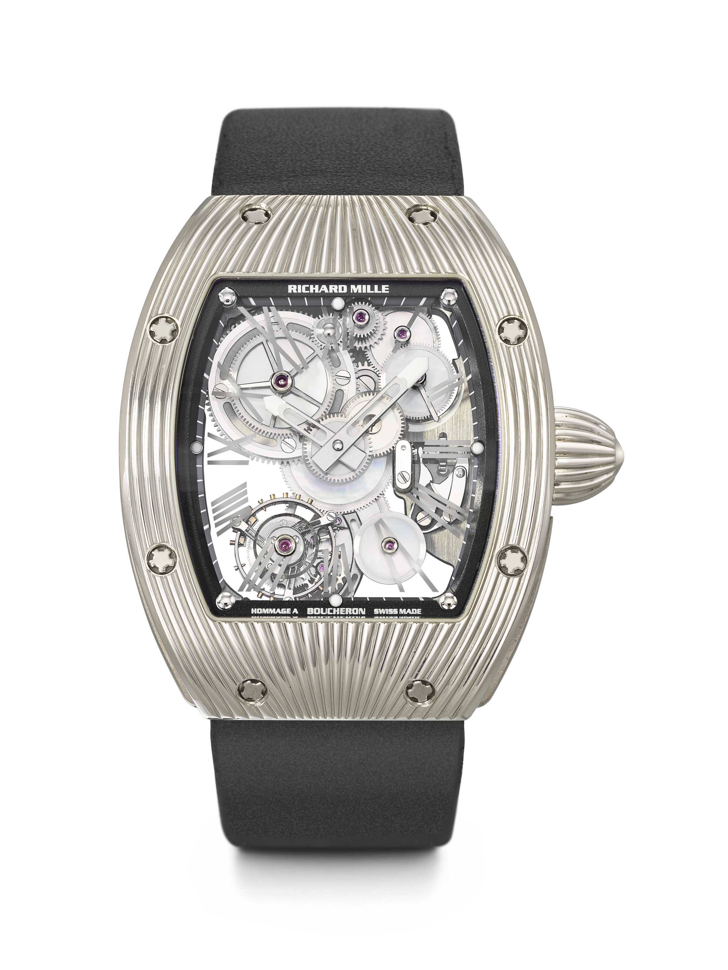 Richard Mille Tourbillon Panda RM26-01 18k white gold Blue