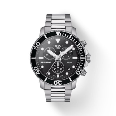 Tissot Seastar T120417A Stainless steel Black | Dealer | EveryWatch