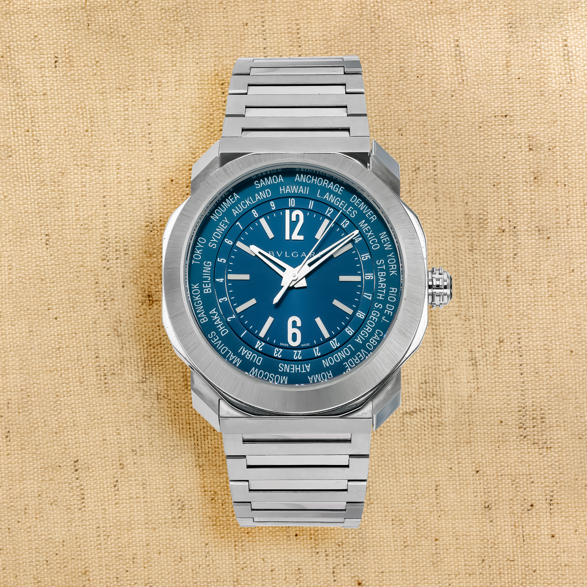 ☆のの☆ BVLGARI Octo 103481 Stainless steel Blue 2022 Japan | Dealer