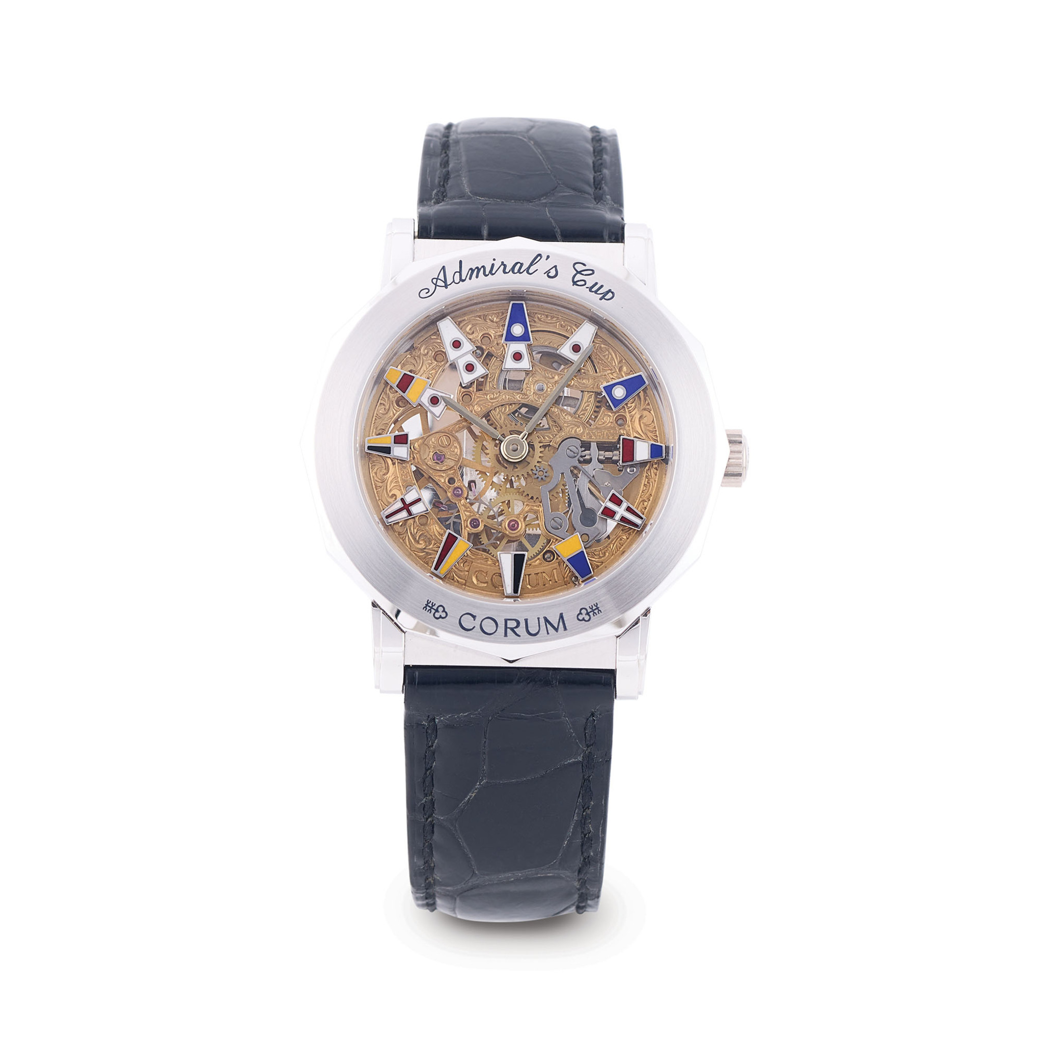 Corum Admiral's Cup 18k white gold Skeletonized 2000 Hong Kong