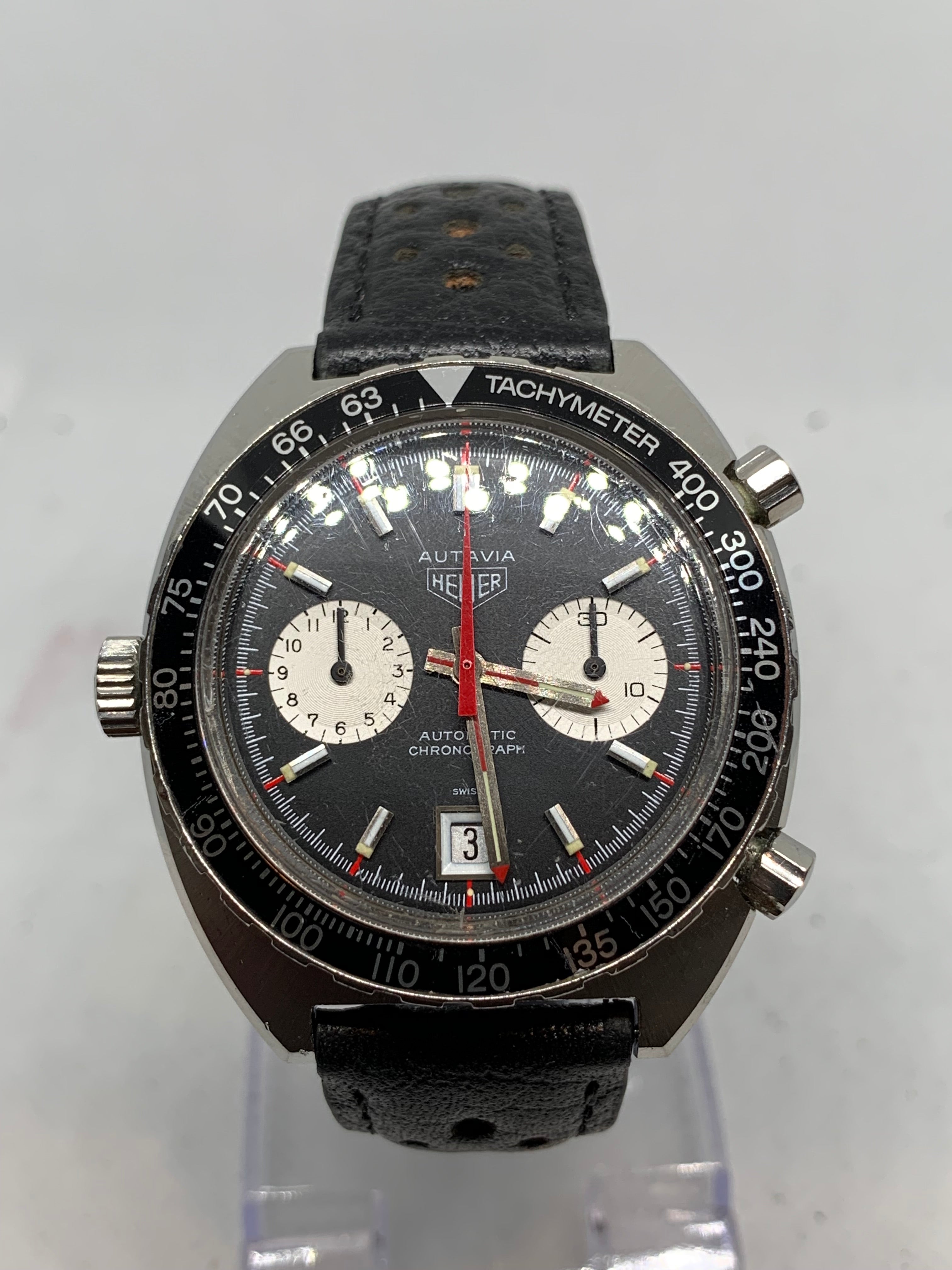 Heuer Autavia 73663 Stainless steel Silver 1972 United States