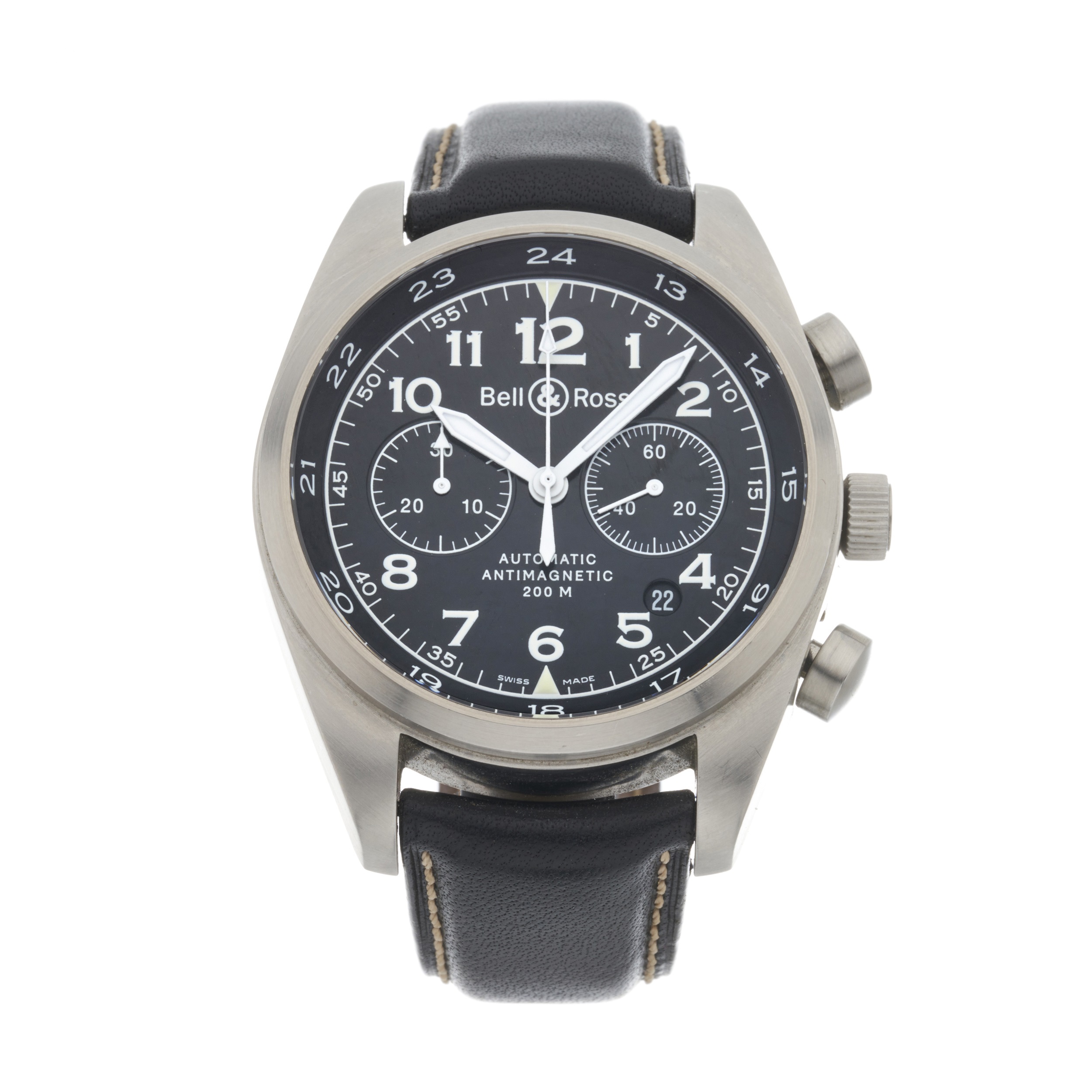 ベル&ロス　ヴィンテージ　BRV394-BL-ST/SST Bell & Ross Vintage BRV394-BL-ST/SST Stainless steel Black Japan