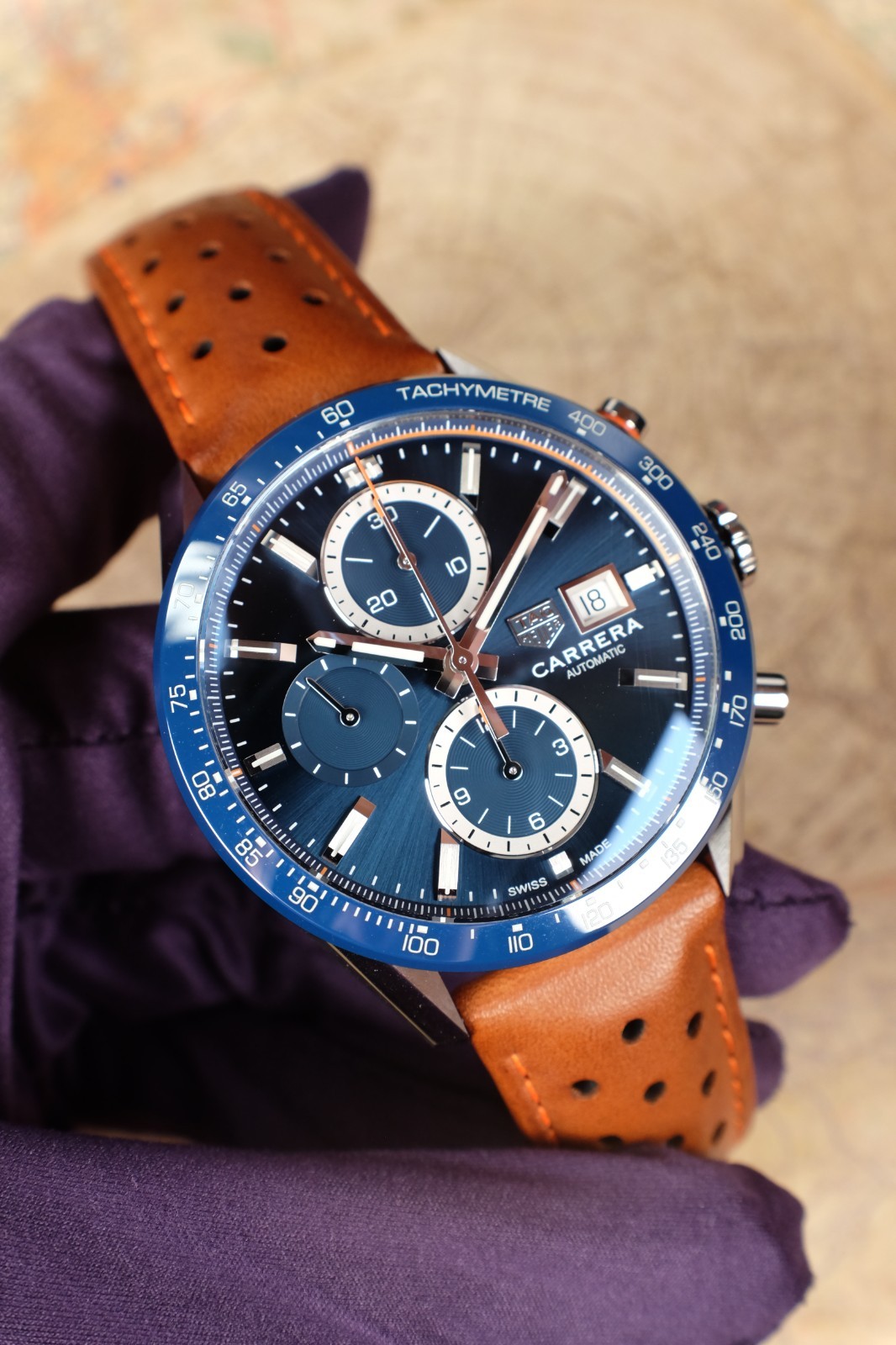 TAG Heuer Carrera CBM2112.FC6455 Ceramic and Stainless steel Blue