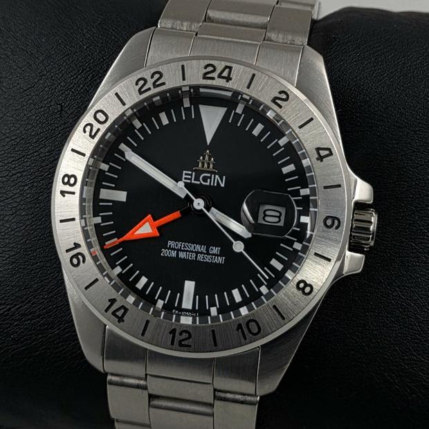 Elgin FK-1050-LH Stainless steel Black Turkey | Dealer | EveryWatch