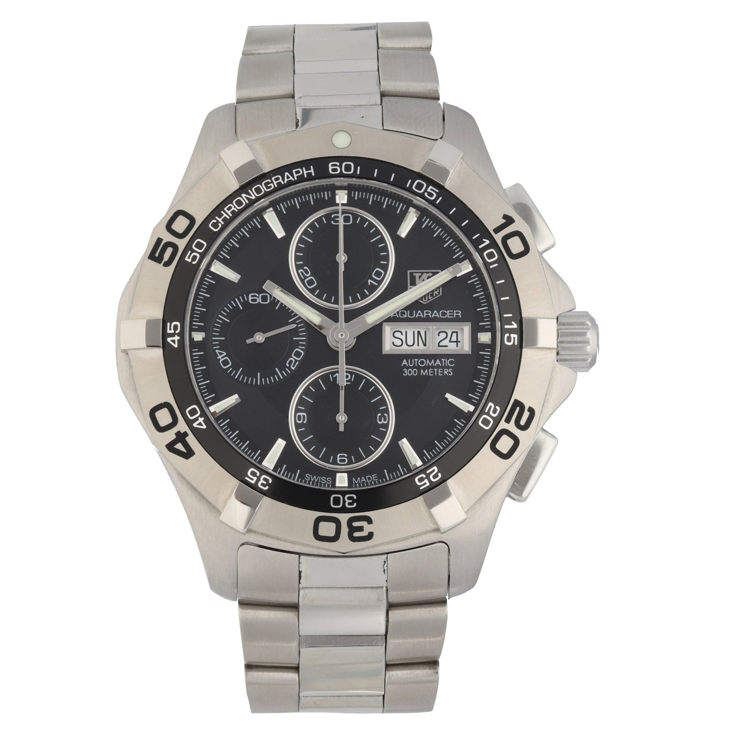 TAG Heuer Aquaracer CAF2010 Stainless steel Black 2007 Singapore 
