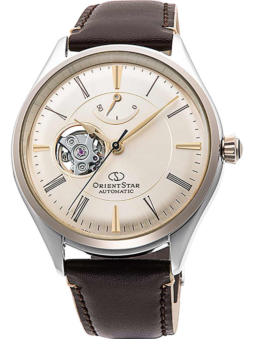 Orient Star Classic Semi Skeleton RK-AT0203L Stainless steel pale